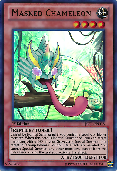Masked Chameleon, Judgment of the Light Sneak Peek Participation Card · JOTL-EN038
