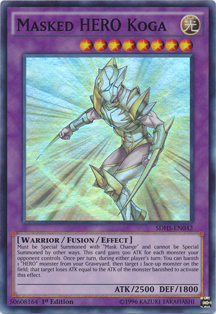 Masked HERO Koga, HERO Strike Structure Deck · SDHS-EN042