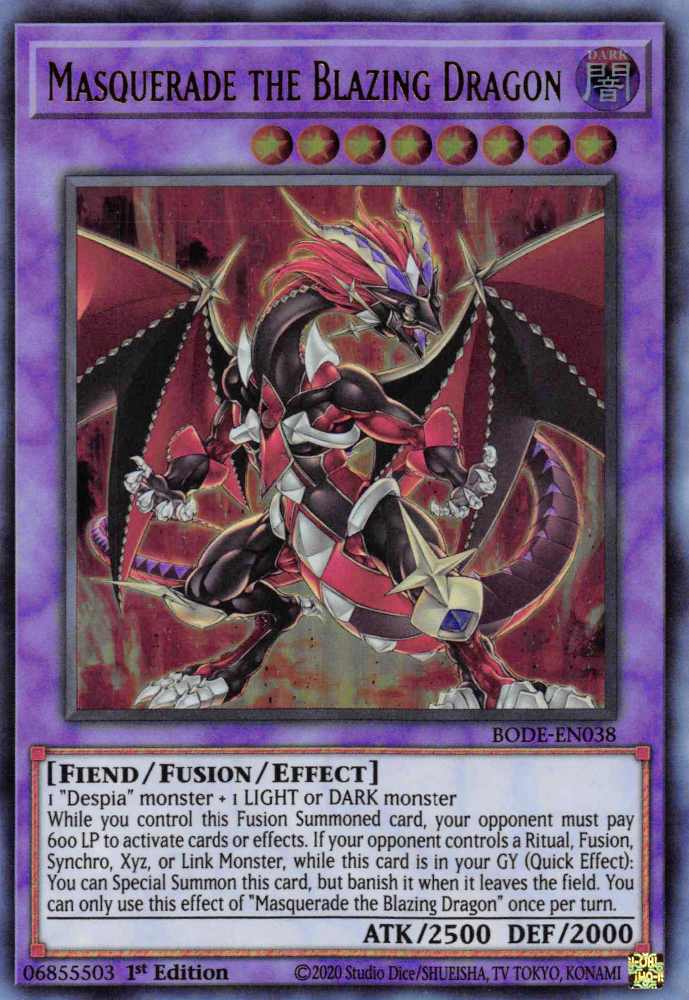 Masquerade the Blazing Dragon, Burst of Destiny · BODE-EN038