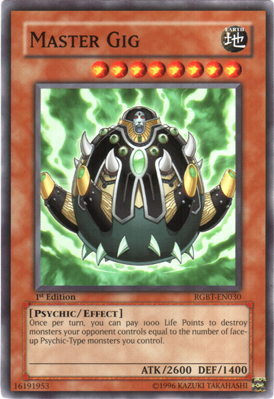 Master Gig, Duelist Pack Collection Tin 2009 · RGBT-EN030