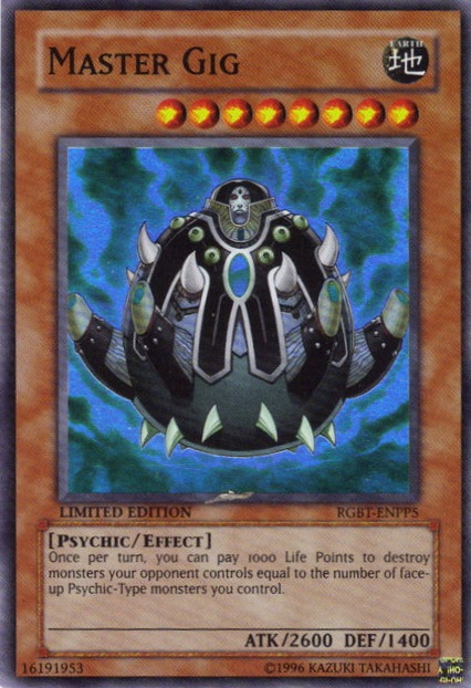 Master Gig, Duelist Pack Collection Tin 2009 · RGBT-ENPP5