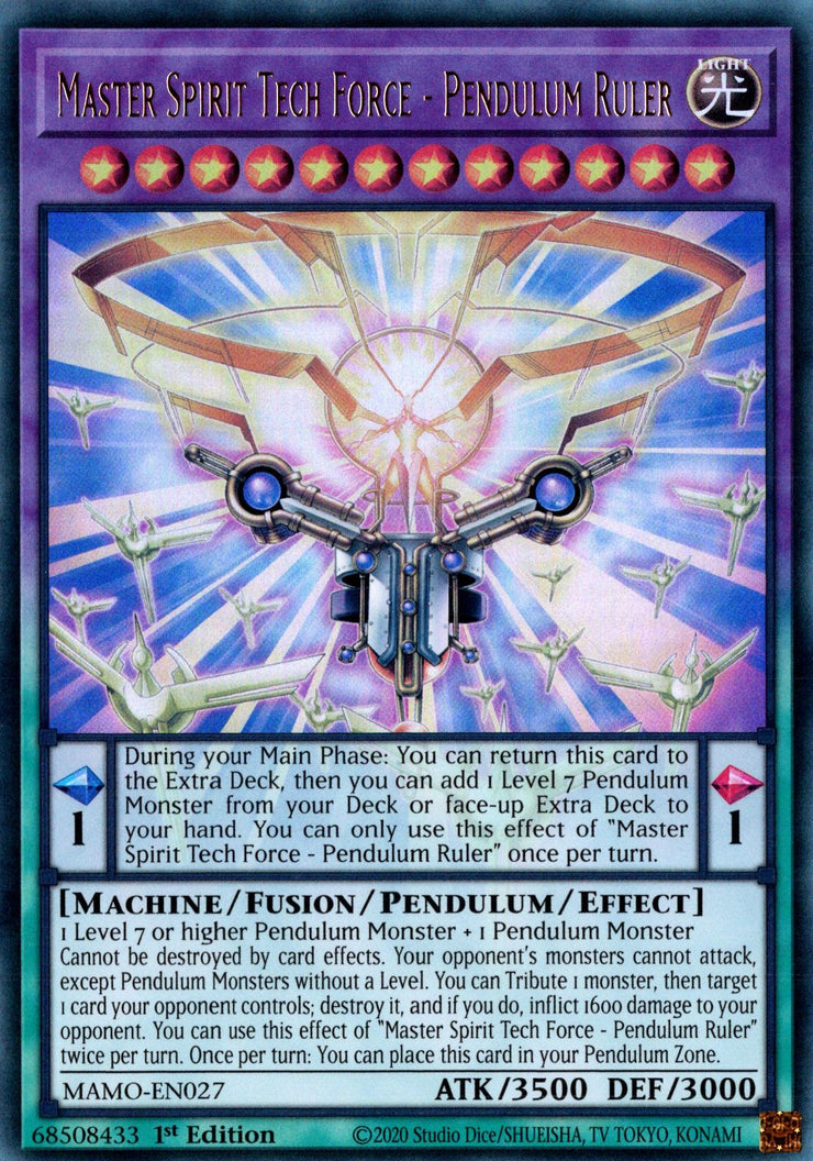 Master Spirit Tech Force - Pendulum Ruler, Magnificent Monsters · MAMO-EN027