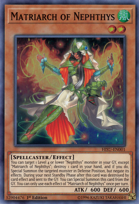 Matriarch of Nephthys, Hidden Summoners · HISU-EN001