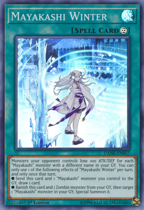 Mayakashi Winter, Dark Neostorm Sneak Peek Participation Card · DANE-EN057