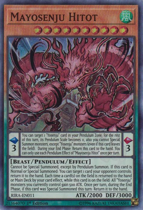 Mayosenju Hitot, Rising Rampage Sneak Peek Participation Card · RIRA-EN011