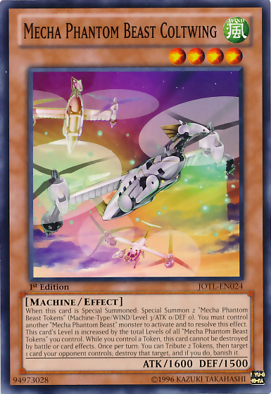 Mecha Phantom Beast Coltwing, Judgment of the Light Sneak Peek Participation Card · JOTL-EN024