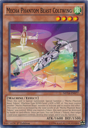 Mecha Phantom Beast Coltwing, 2014 Mega-Tin Mega Pack · MP14-EN077