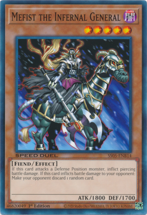 Mefist the Infernal General, Speed Duel Starter Decks: Twisted Nightmares · SS05-ENB14
