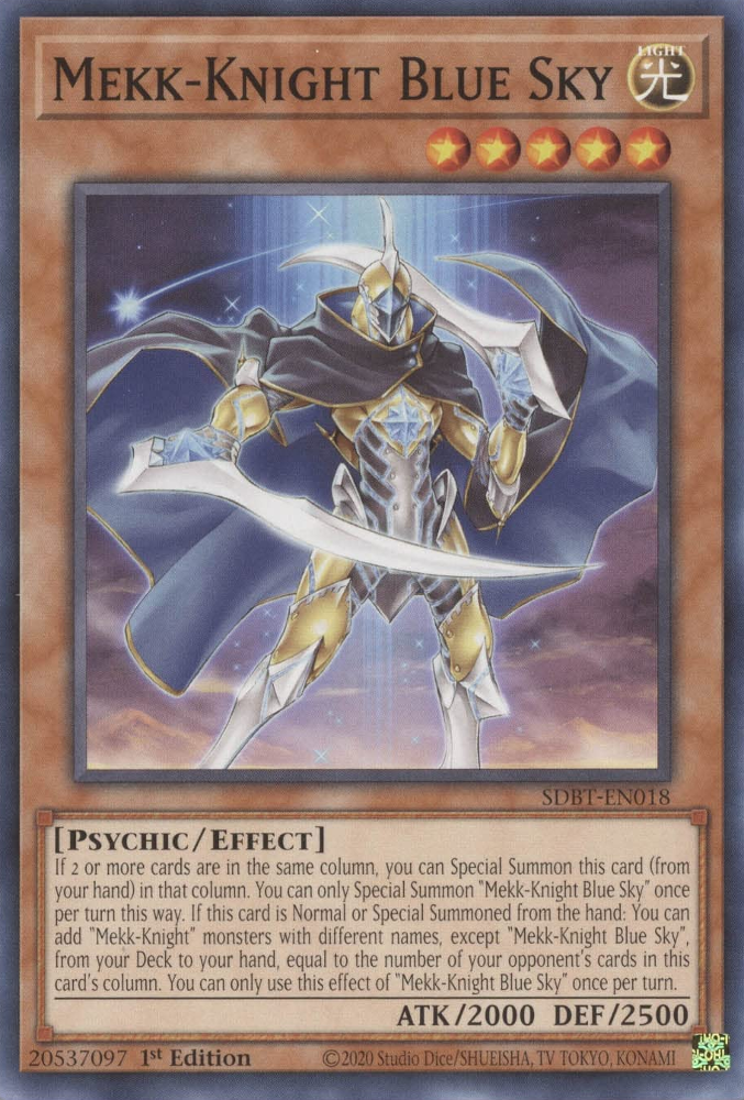 Mekk-Knight Blue Sky, Structure Deck: Beware of Traptrix · SDBT-EN018