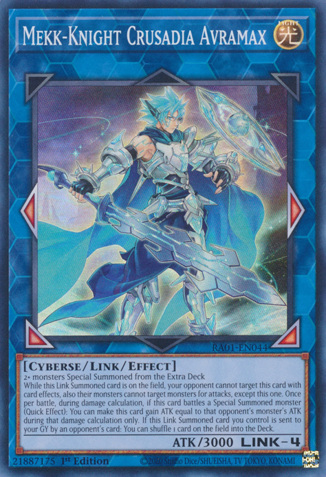 Mekk-Knight Crusadia Avramax, 25th Anniversary Rarity Collection · RA01-EN044