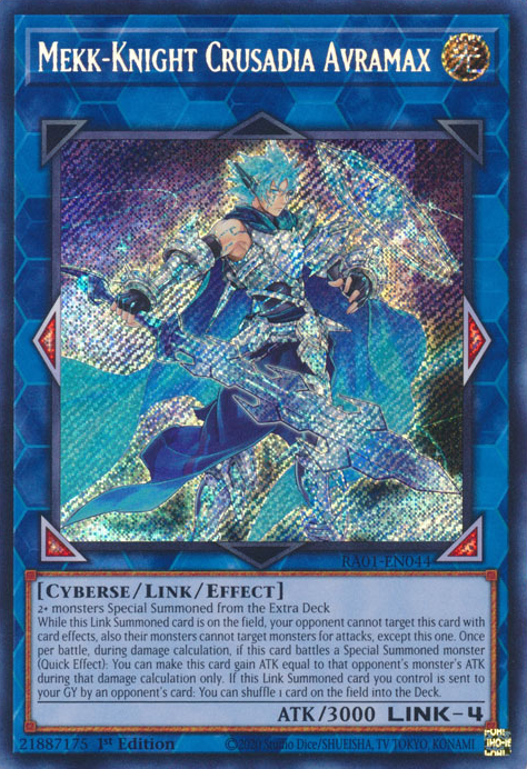 Mekk-Knight Crusadia Avramax, 25th Anniversary Rarity Collection · RA01-EN044