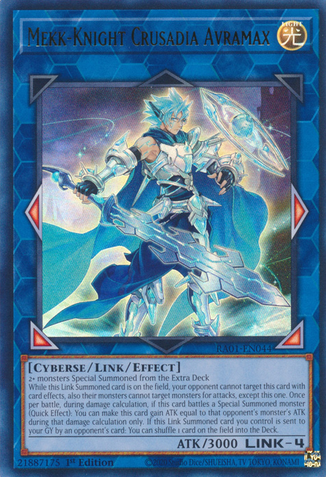 Mekk-Knight Crusadia Avramax, 25th Anniversary Rarity Collection · RA01-EN044