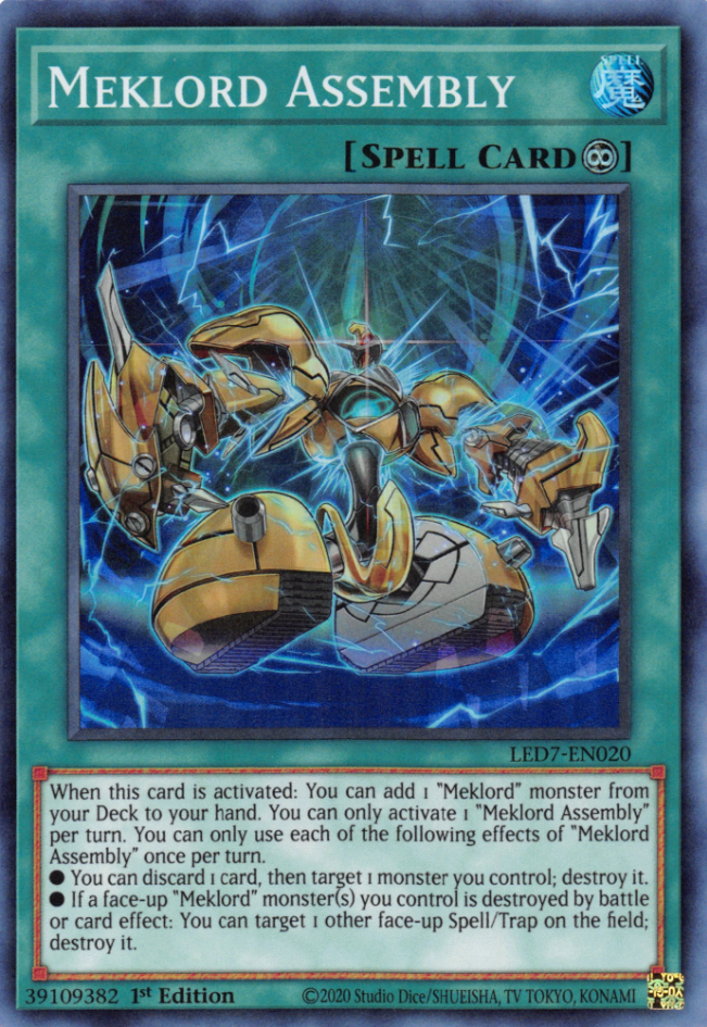 Meklord Assembly, Legendary Duelists: Rage of Ra · LED7-EN020
