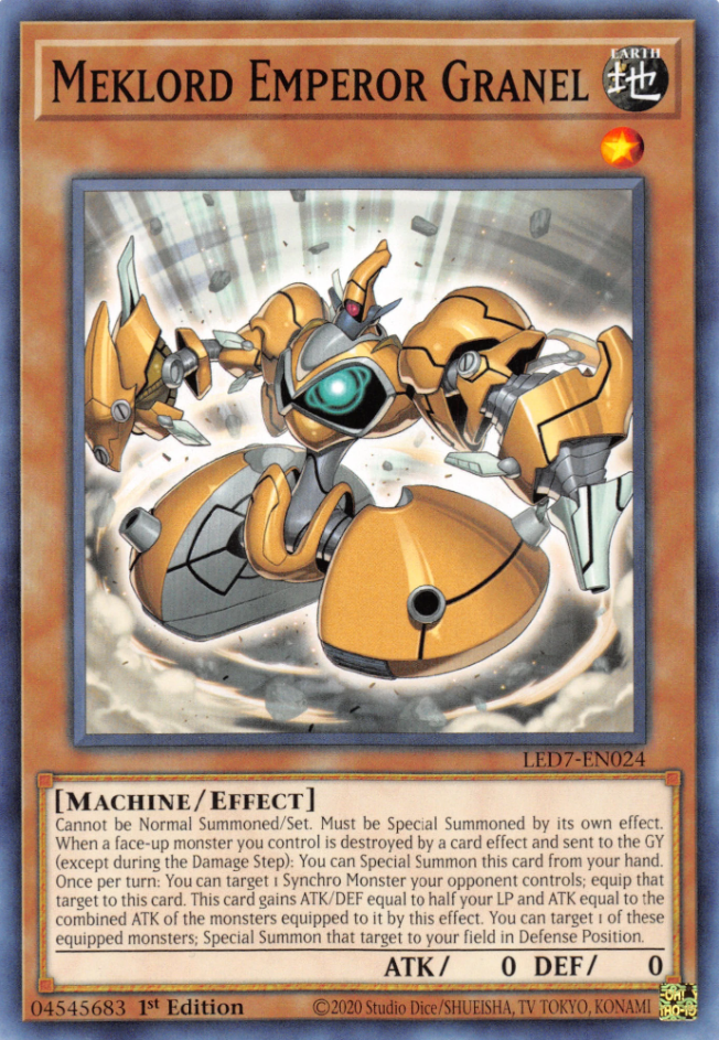Meklord Emperor Granel, Legendary Duelists: Rage of Ra · LED7-EN024