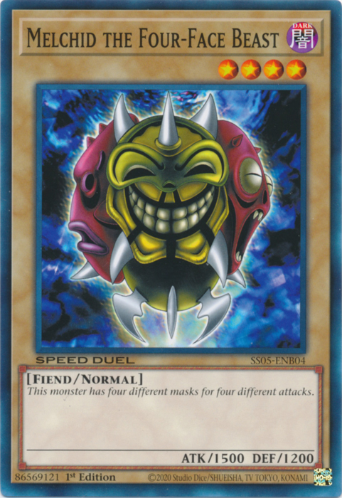 Melchid the Four-Face Beast, Speed Duel Starter Decks: Twisted Nightmares · SS05-ENB04