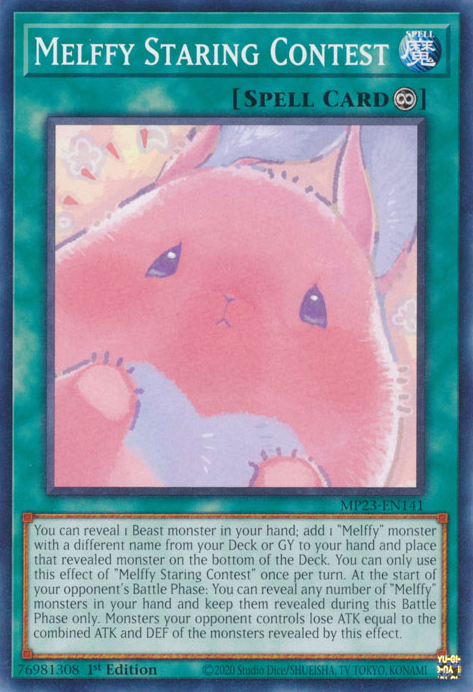 Melffy Staring Contest, 25th Anniversary Tin: Dueling Heroes Mega Pack · MP23-EN141