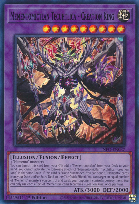 Mementomictlan Tecuhtlica - Creation King, The Infinite Forbidden · INFO-EN037