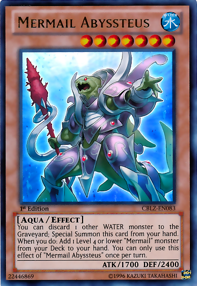 Mermail Abyssteus, Cosmo Blazer Sneak Peek Participation Card · CBLZ-EN083