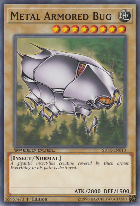 Metal Armored Bug, Speed Duel: Trials of the Kingdom Sneak Peek participation cards · SBTK-EN010