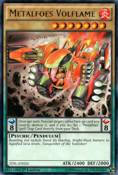 Metalfoes Volflame, The Dark Illusion Sneak Peek Participation Card · TDIL-EN024