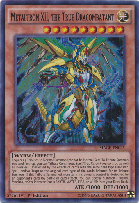 Metaltron XII, the True Dracombatant, Maximum Crisis Sneak Peek Participation Card · MACR-EN025