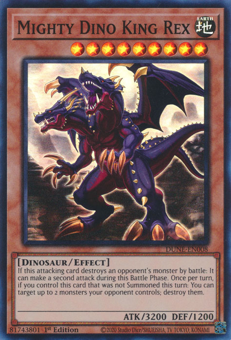 Mighty Dino King Rex, Duelist Nexus · DUNE-EN008