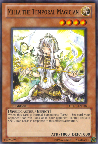 Milla the Temporal Magician, Generation Force Sneak Peek Participation Card · GENF-EN038