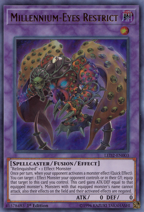 Millennium-Eyes Restrict, Legendary Duelists: Ancient Millennium · LED2-EN003