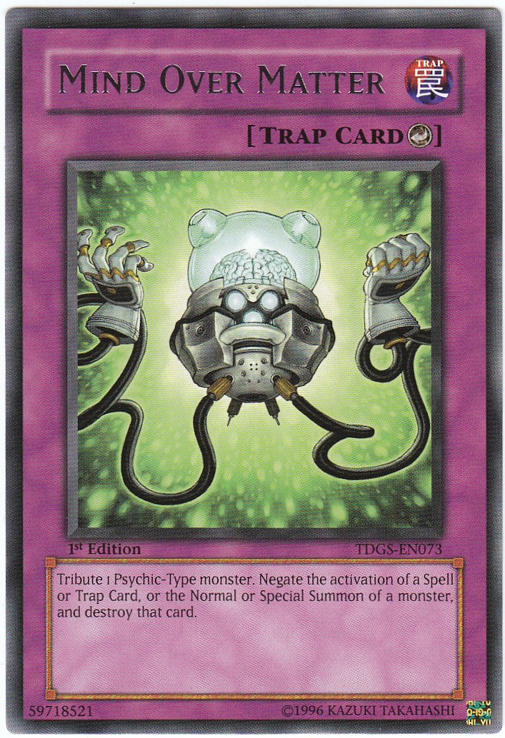 Mind Over Matter, The Duelist Genesis Sneak Peek Participation Card · TDGS-EN073