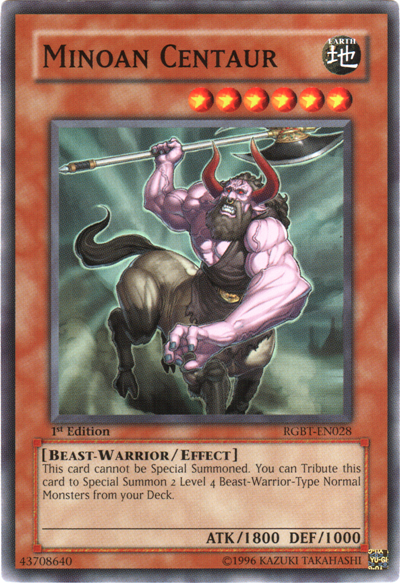 Minoan Centaur, Duelist Pack Collection Tin 2009 · RGBT-EN028