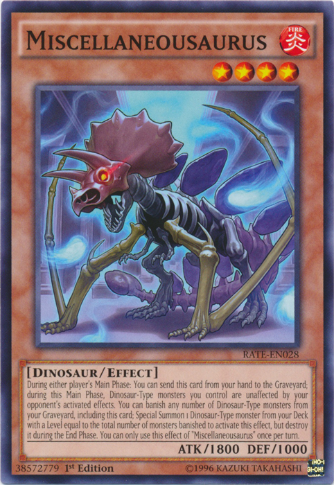 Miscellaneousaurus, Raging Tempest Sneak Peek Participation Card · RATE-EN028