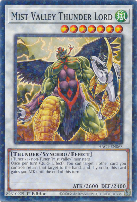 Mist Valley Thunder Lord, Hidden Arsenal: Chapter 1 · HAC1-EN063