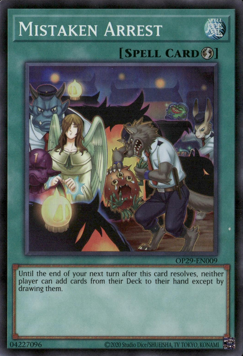 Mistaken Arrest, OTS Tournament Pack 29 · OP29-EN009