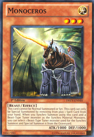 Monoceros, Duelist Revolution Sneak Peek Participation Card · DREV-EN010
