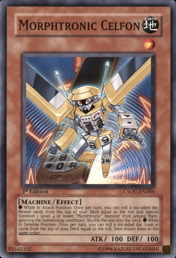 Morphtronic Celfon, Crossroads of Chaos Sneak Peek Participation Card · CSOC-EN006