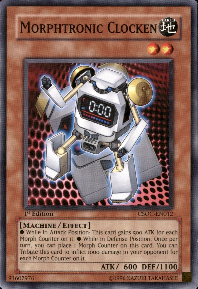 Morphtronic Clocken, Crossroads of Chaos Sneak Peek Participation Card · CSOC-EN012