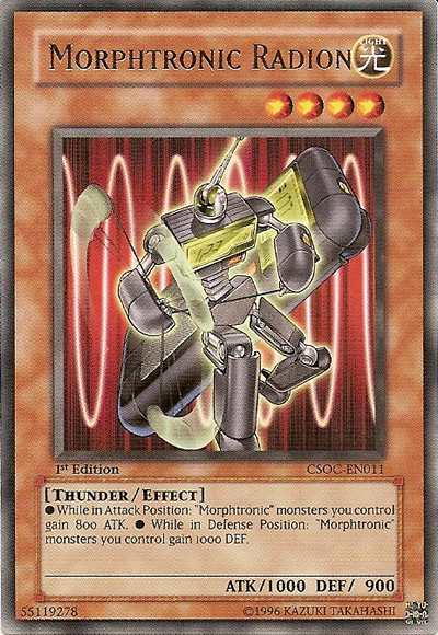 Morphtronic Radion, Crossroads of Chaos Sneak Peek Participation Card · CSOC-EN011