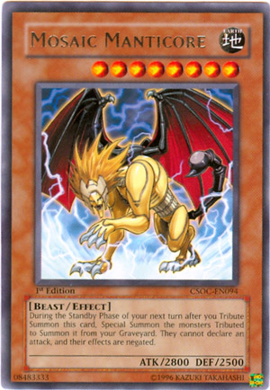 Mosaic Manticore, Crossroads of Chaos Sneak Peek Participation Card · CSOC-EN094