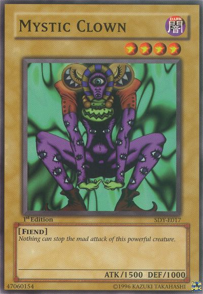 Mystic Clown, Summoned Skull Sample promotional card · SDY-E017
