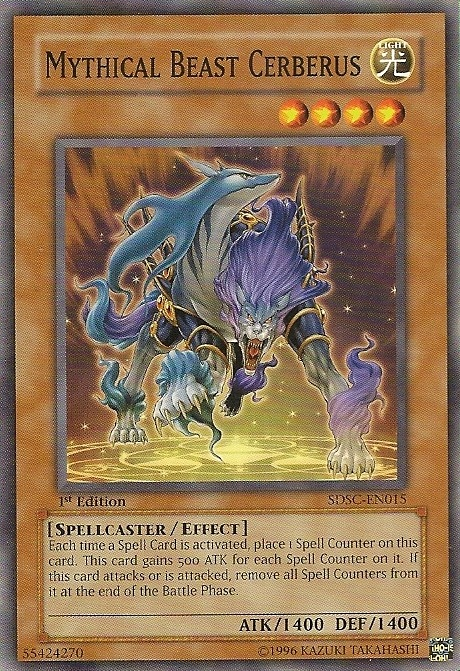 Mythical Beast Cerberus, Spellcaster's Command Structure Deck · SDSC-EN015