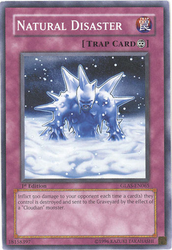 Natural Disaster, Gladiator's Assault Sneak Peek Participation Card · GLAS-EN065