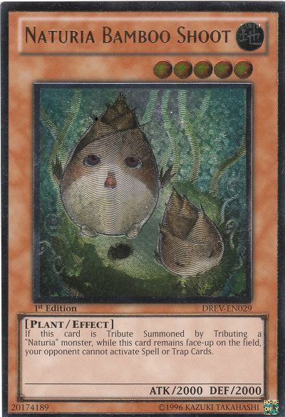 Naturia Bamboo Shoot, Duelist Revolution Sneak Peek Participation Card · DREV-EN029