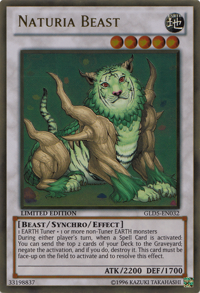 Naturia Beast, Gold Series: Haunted Mine · GLD5-EN032