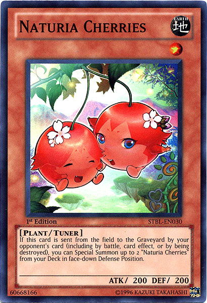 Naturia Cherries, Starstrike Blast Sneak Peek Participation Card · STBL-EN030