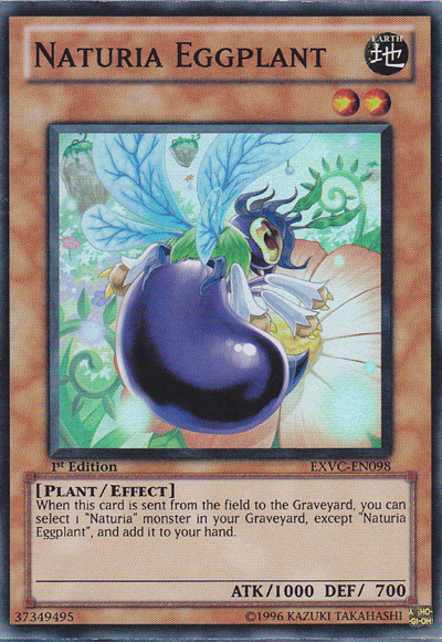 Naturia Eggplant, Extreme Victory Sneak Peek Participation Card · EXVC-EN098