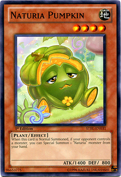 Naturia Pumpkin, Starstrike Blast Sneak Peek Participation Card · STBL-EN031