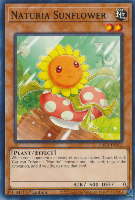 Naturia Sunflower, Hidden Arsenal: Chapter 1 · HAC1-EN102