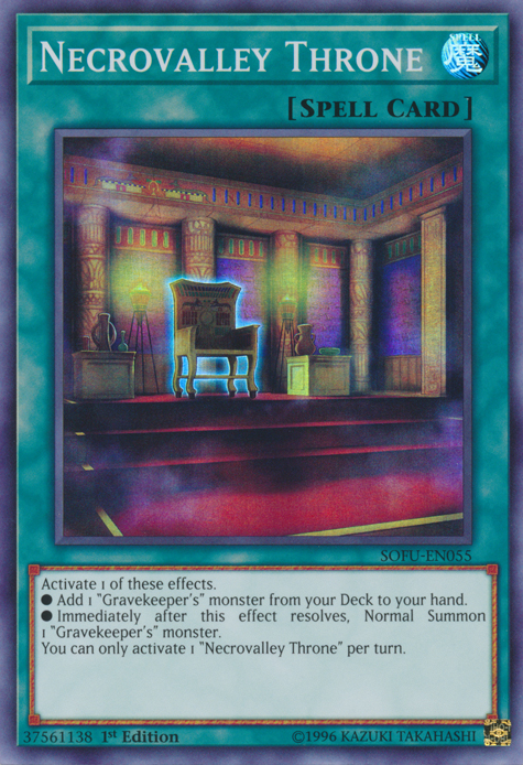 Necrovalley Throne, Soul Fusion Sneak Peek Participation Card · SOFU-EN055
