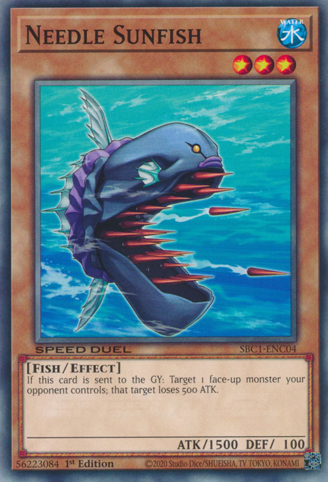 Needle Sunfish, Speed Duel: Streets of Battle City · SBC1-ENC04