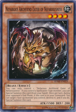 Nefarious Archfiend Eater of Nefariousness, Master of Pendulum Structure Deck · SDMP-EN019